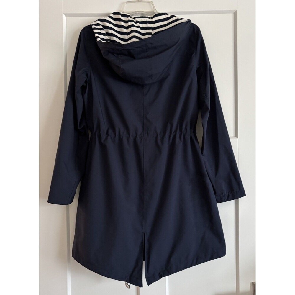 NAUTICA Anorak Windbreaker Hooded Lightweight Navy Rain Jacket Women’s Size XS - Picture 3 of 15